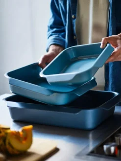 Joseph Joseph Blue Nest™ Oven Non Stick 3 Piece Roasting Tray Set^ Branded Kitchenware