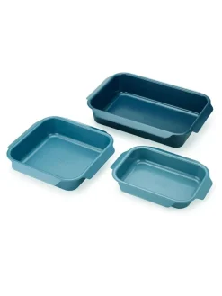 Joseph Joseph Blue Nest™ Oven Non Stick 3 Piece Roasting Tray Set^ Branded Kitchenware