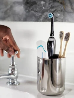 Sale Joseph Joseph EasyStore Luxe Stainless Steel Toothbrush Caddy