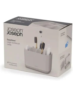 New Joseph Joseph Ecru EasyStore Large Toothbrush Caddy