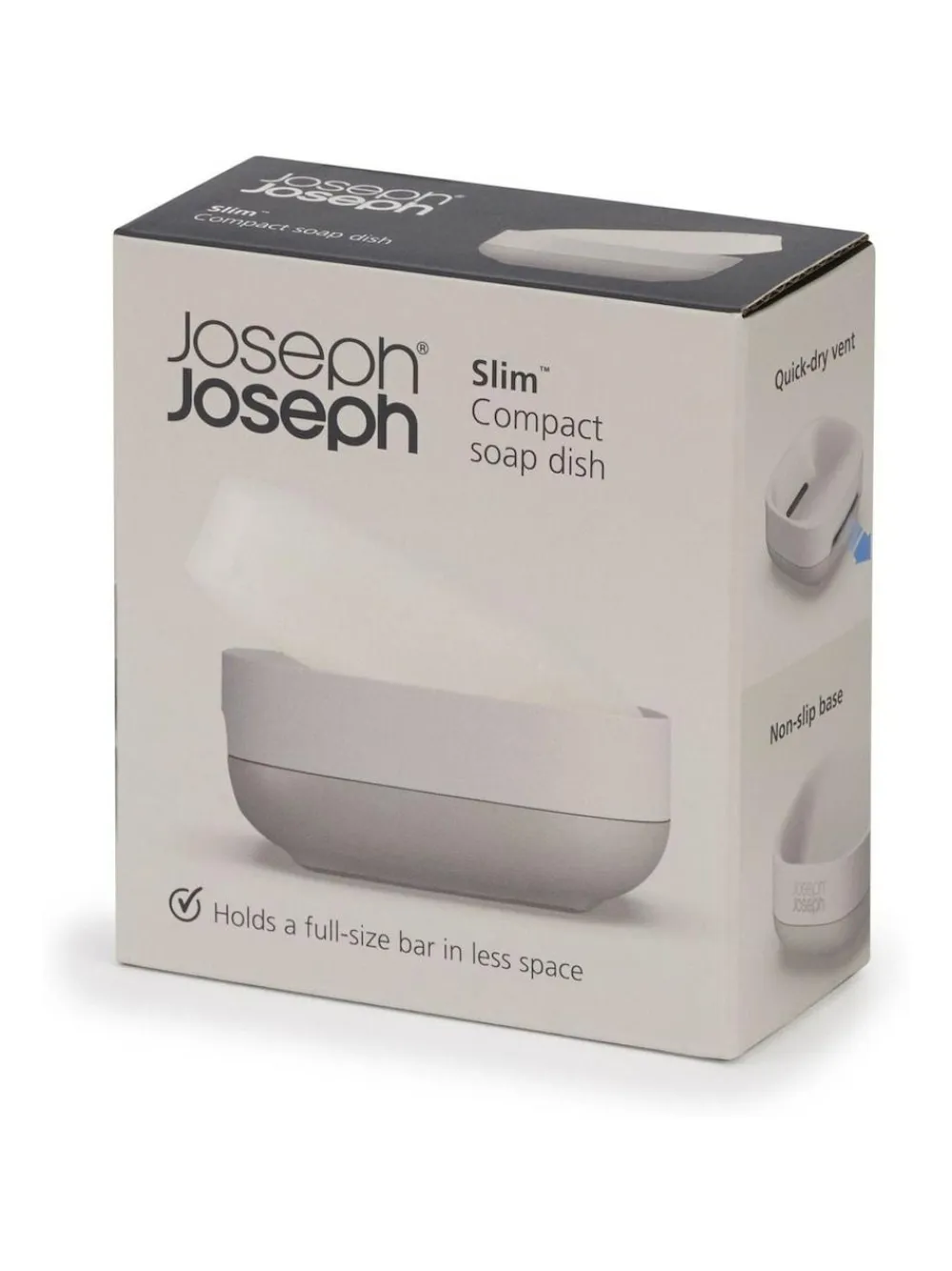Joseph Joseph Ecru Slim Compact Soap Dish^ Bathroom Accessories
