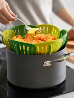 Discount Joseph Joseph Green Bloom Folding Steamer Basket