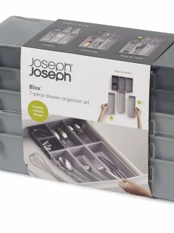 Online Joseph Joseph Grey Blox 7 Piece Drawer Organiser