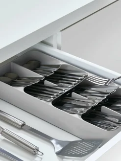 Joseph Joseph Grey DrawerStore Large Compact Cutlery Organiser^ Storage & Organisation|Branded Kitchenware