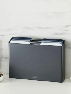 Joseph Joseph Grey Folio 4 Piece Graphite Large Chopping Board Set