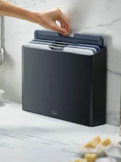 Joseph Joseph Grey Folio 4 Piece Graphite Large Chopping Board Set