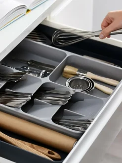 Joseph Joseph Grey Grey Drawer Store Expanding Cutlery Tray^ Storage & Organisation|Branded Kitchenware