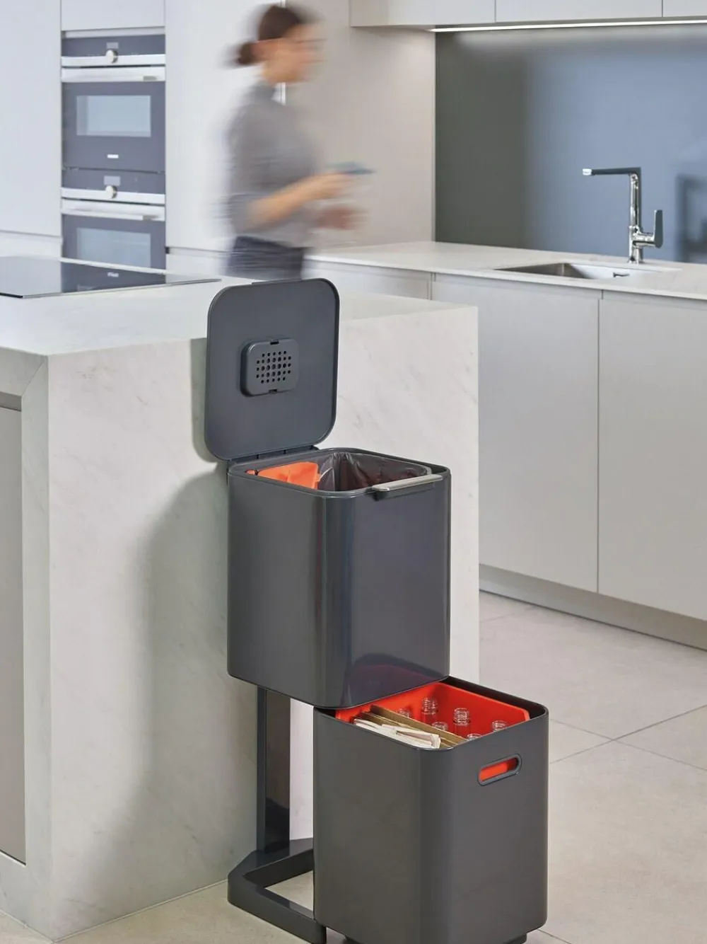 Online Joseph Joseph Joseph® Joseph Grey Totem Compact 40L Waste Separation Unit Bin