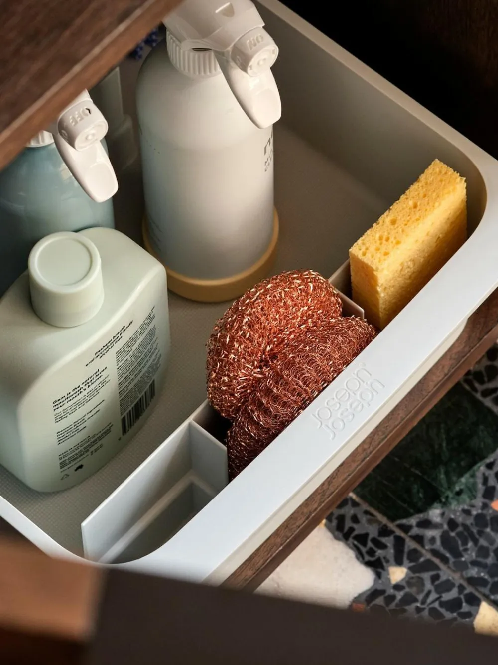 Joseph Joseph Light Stone CupboardStore™ Large Easy-Access Storage Caddy^ Storage & Organisation|Branded Kitchenware