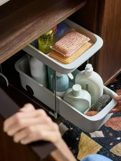 Joseph Joseph Light Stone Cupboard Store™ 2-Tier Storage Caddy^ Storage & Organisation|Branded Kitchenware