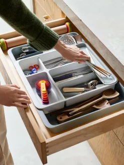 Joseph Joseph Light Stone DrawerStore™ Expanding Cutlery Organiser^ Storage & Organisation|Branded Kitchenware