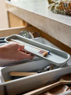 Joseph Joseph Light Stone DrawerStore™ Expanding Cutlery Organiser^ Storage & Organisation|Branded Kitchenware
