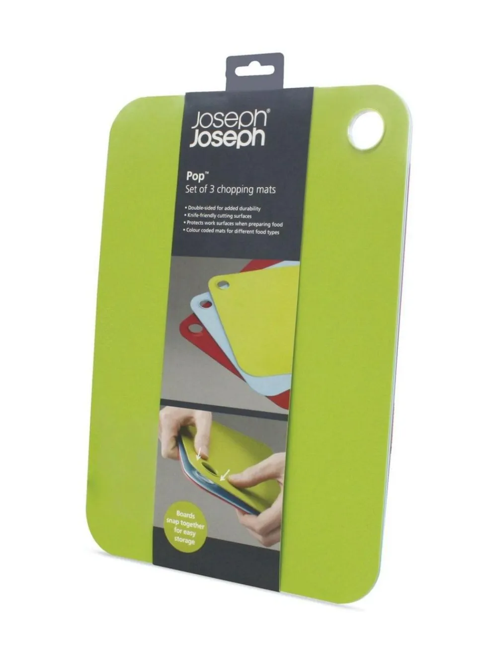 Joseph Joseph Set of 3 Red Pop Chopping Mats^ Branded Kitchenware