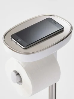 Online Joseph Joseph Silver EasyStore Butler Standing Toilet Paper Holder