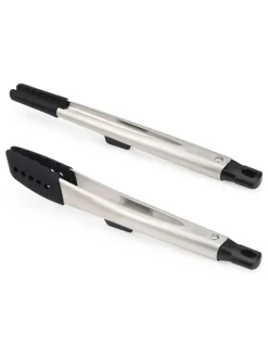 Sale Joseph Joseph Silver Elevate Fusion 2pc Silicone Tong Set