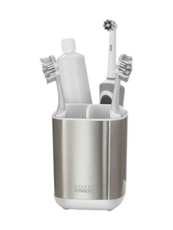 Joseph Joseph White EasyStore Steel Toothbrush Caddy