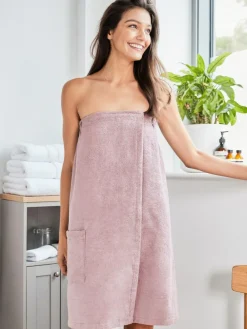 Next Cosy 100% Cotton Towelling Body Wrap^ Towels & Bathmats