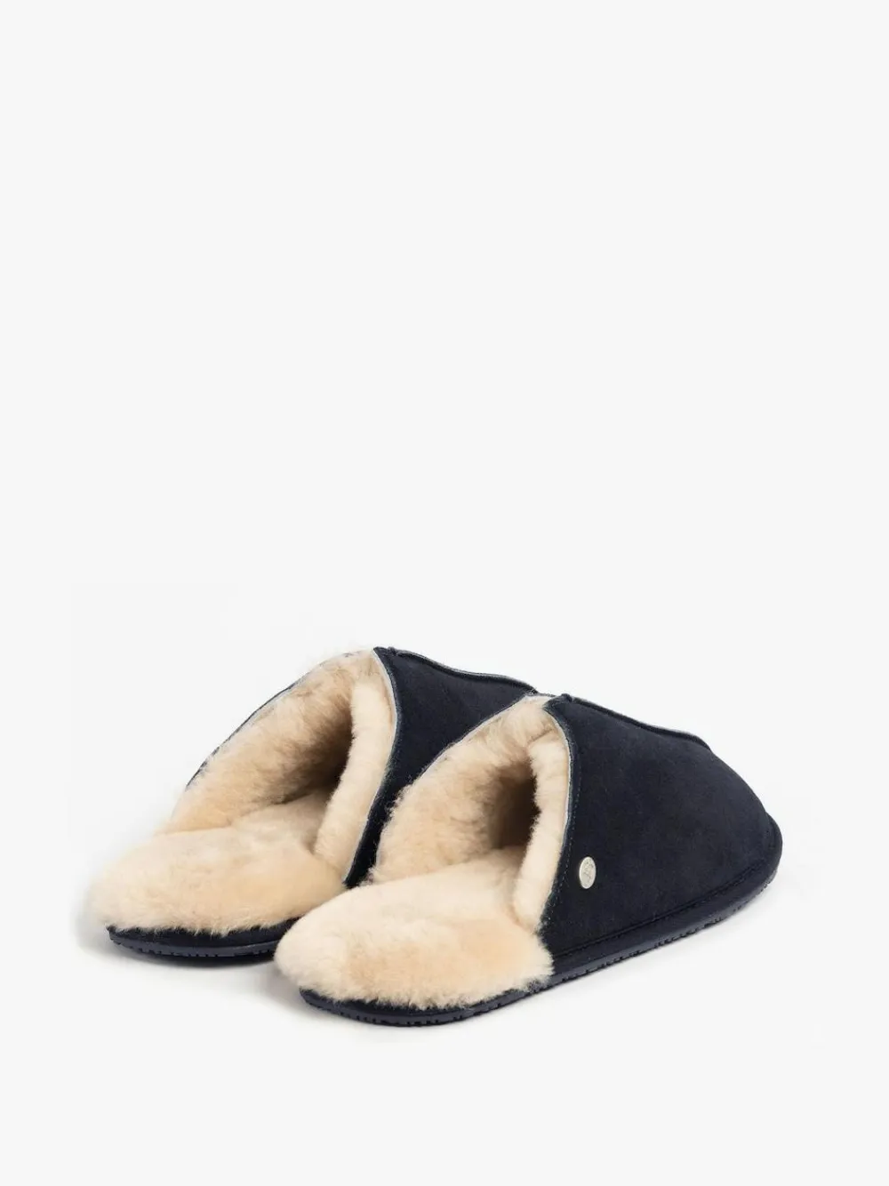 Online Just Sheepskin Blue Mens Jude Sheepskin Slipper