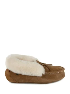 Sale Just Sheepskin Francesca Winter Moccasin Slippers for Ladies