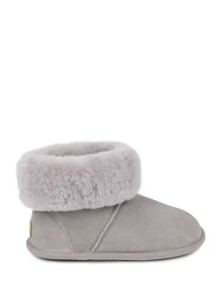 Sale Just Sheepskin Ladies Albery Sheepskin Slipper Grey