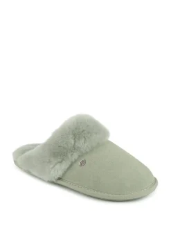 Outlet Just Sheepskin Ladies Duchess Sheepskin Slipper Green