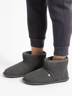 Sale Just Sheepskin Mens Chester Winter Slippers Grey