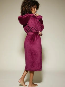 Online KBX Rosa Fluffy Robe Red