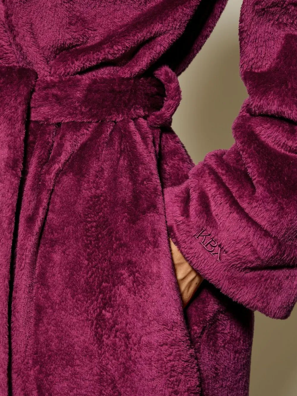 Online KBX Rosa Fluffy Robe Red