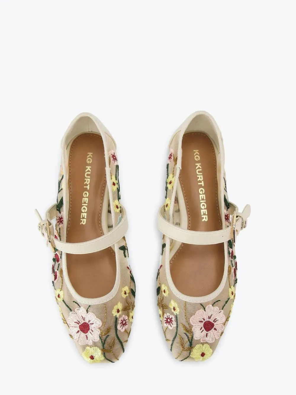 Sale KG Kurt Geiger Nina Mesh Pumps Cream