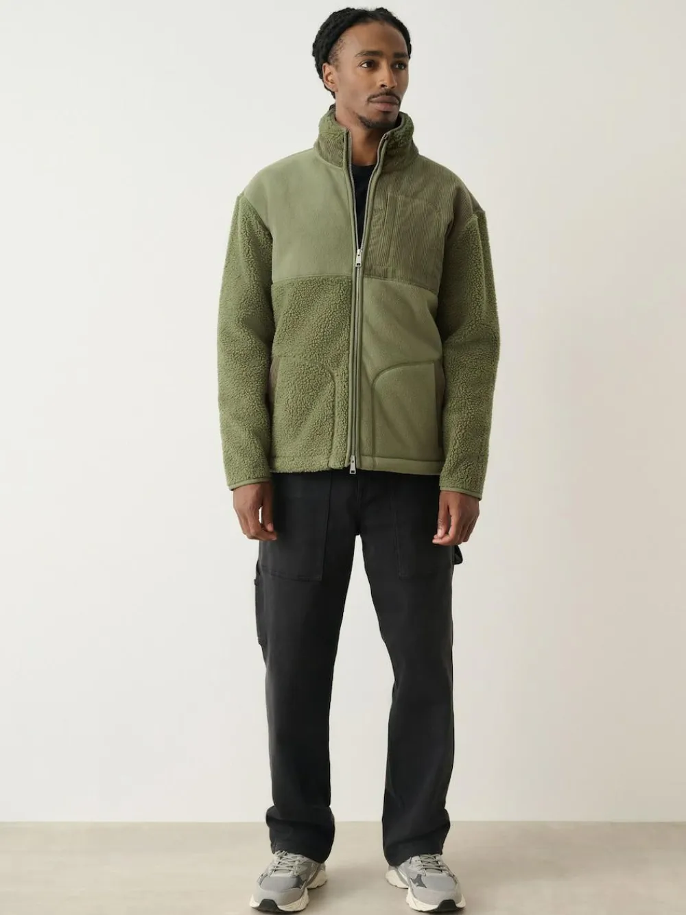 Next Cord Block Zip Through Funnel Fleece^ Sweatshirts & Hoodies|Sweatshirts & Hoodies