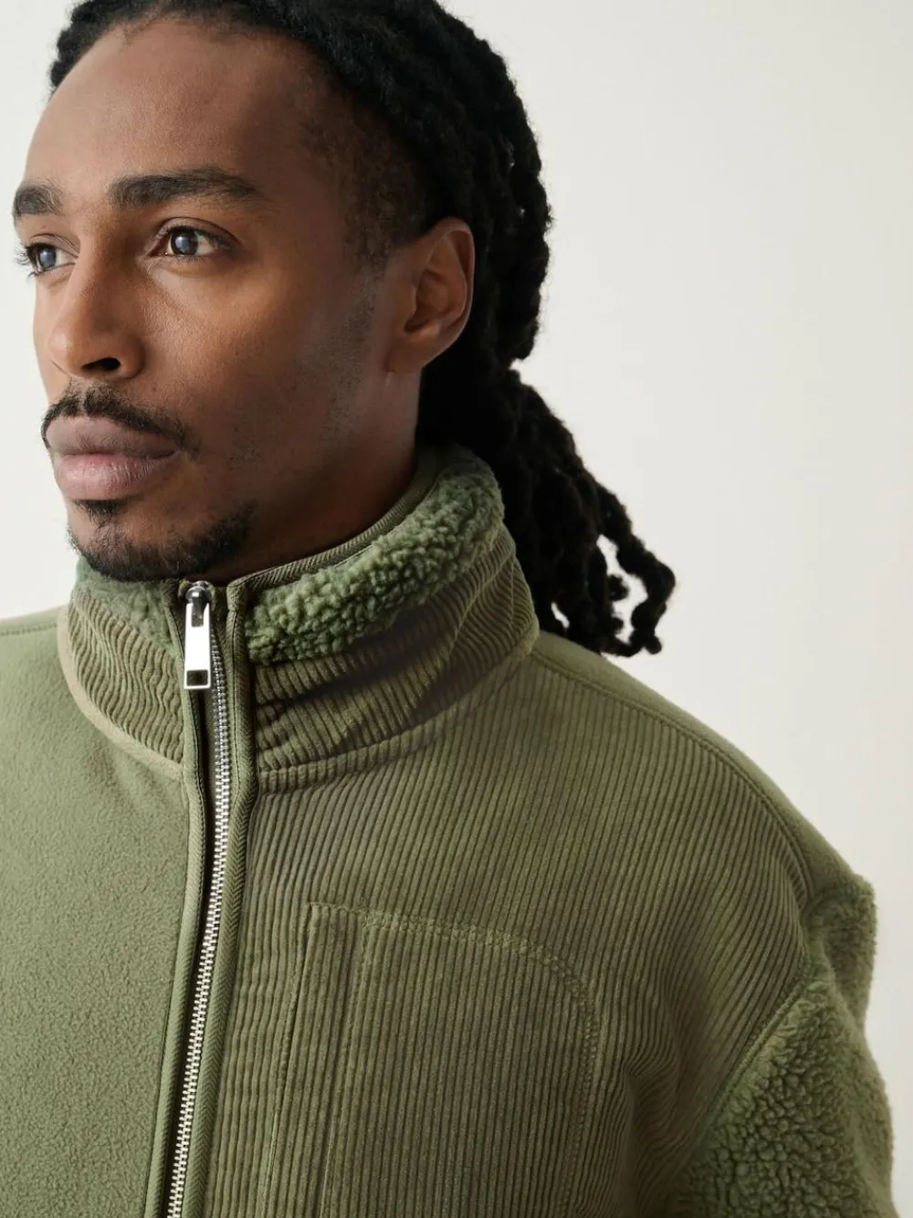 Next Cord Block Zip Through Funnel Fleece^ Sweatshirts & Hoodies|Sweatshirts & Hoodies