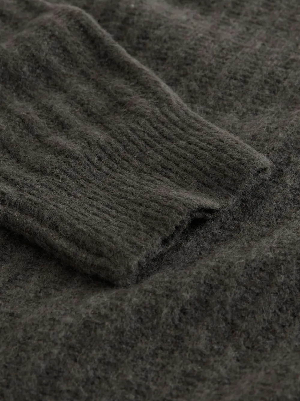 Next Cosy Rib Knit Long Sleeve Polo Shirt with Wool^ Knitwear|Knitwear