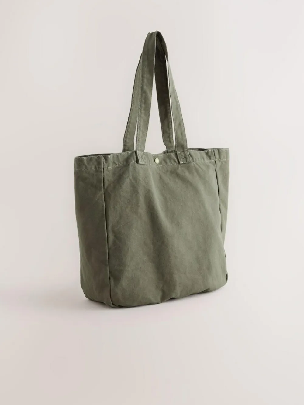 Outlet Next Khaki Green Cotton Tote Bag