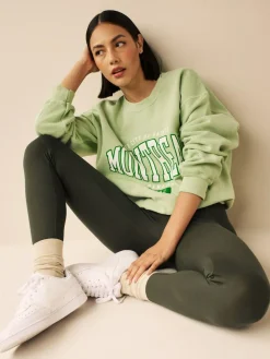 Next Khaki Green Full Length Leggings^Women Leggings & Sweatpants