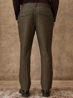 Next Regular Fit Smart Brushed Cotton Trousers^ Pants & Chinos