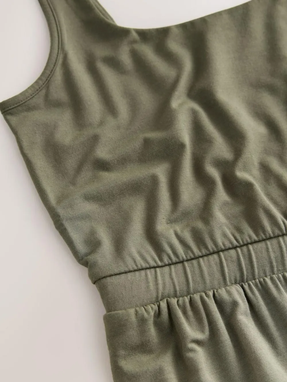 Online Next Jersey Jumpsuit Khaki Green