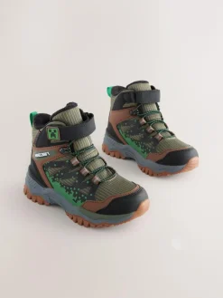 Sale Next Khaki Green Minecraft Waterproof Walking Boots