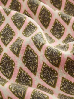 Next Off Shoulder 100% Cotton Wide Leg Jumpsuit Khaki Green