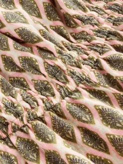 Next Off Shoulder 100% Cotton Wide Leg Jumpsuit Khaki Green