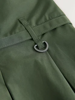 Hot Next Pleated Midi Skirt Khaki Green