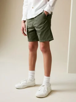 Online Next Regular Fit Chino Shorts (3-16yrs) Khaki Green