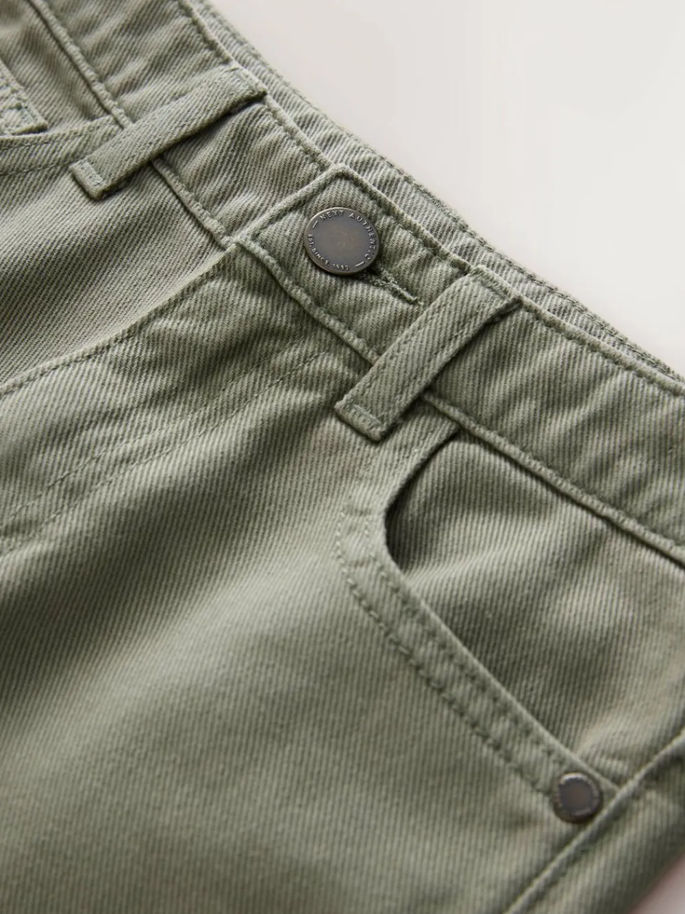 Next Khaki Green Regular Fit Stretch Jeans (3-17yrs)^BOY Jeans|Jeans