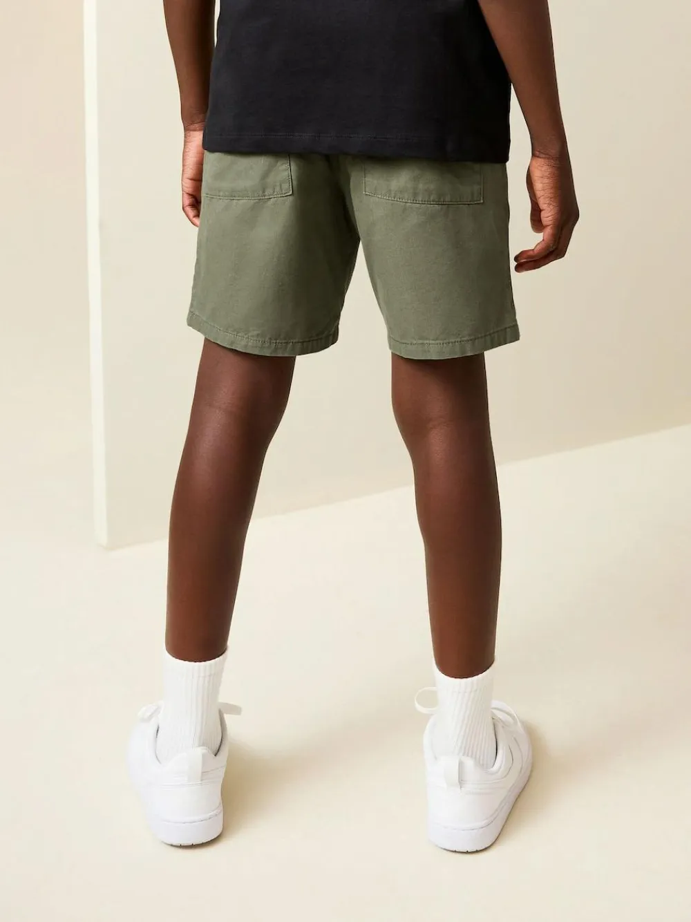Next Khaki Green Regular Fit Shorts (3-16yrs)^BOY Shorts