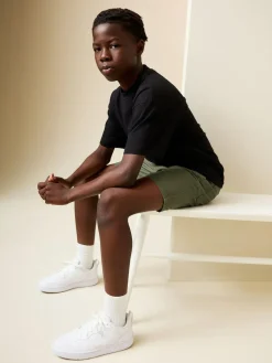 Next Khaki Green Regular Fit Shorts (3-16yrs)^BOY Shorts