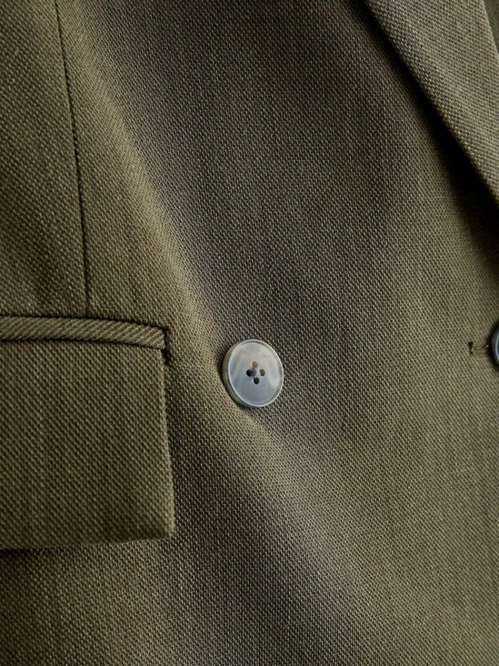 Next Khaki Green Relaxed Crosshatch Blazer^Women Blazers|Suits & Tailoring