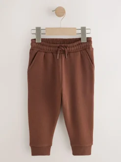 Discount Next Soft Touch Joggers 3 Pack (3mths-7yrs) Khaki Green/ Rust Brown/ Ecru