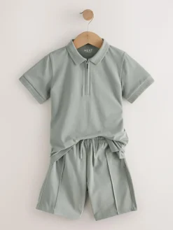 Next Short Sleeve Polo Shirt and Shorts Set (3-16yrs)^BOY Sets & Outfits|Sweatshirts & Hoodies