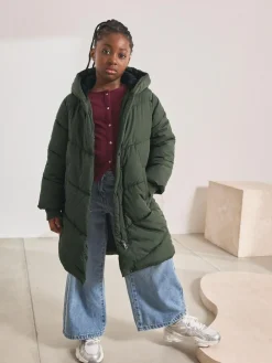 Next Shower Resistant Faux Fur Lined Hooded Padded Coat (3-16yrs)^ Jackets & Coats|Snowsuits & Coats