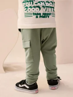 Sale Next Khaki Green Skinny Utility Joggers (3mths-7yrs)