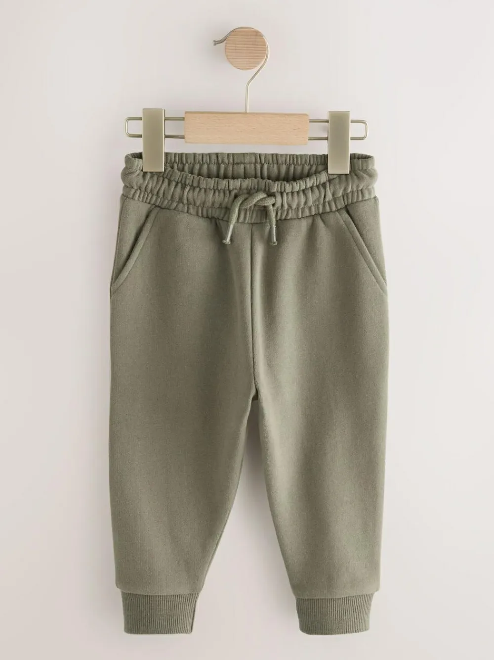 Hot Next Khaki Green Slim Fit Soft Touch Jersey Joggers (3mths-7yrs)